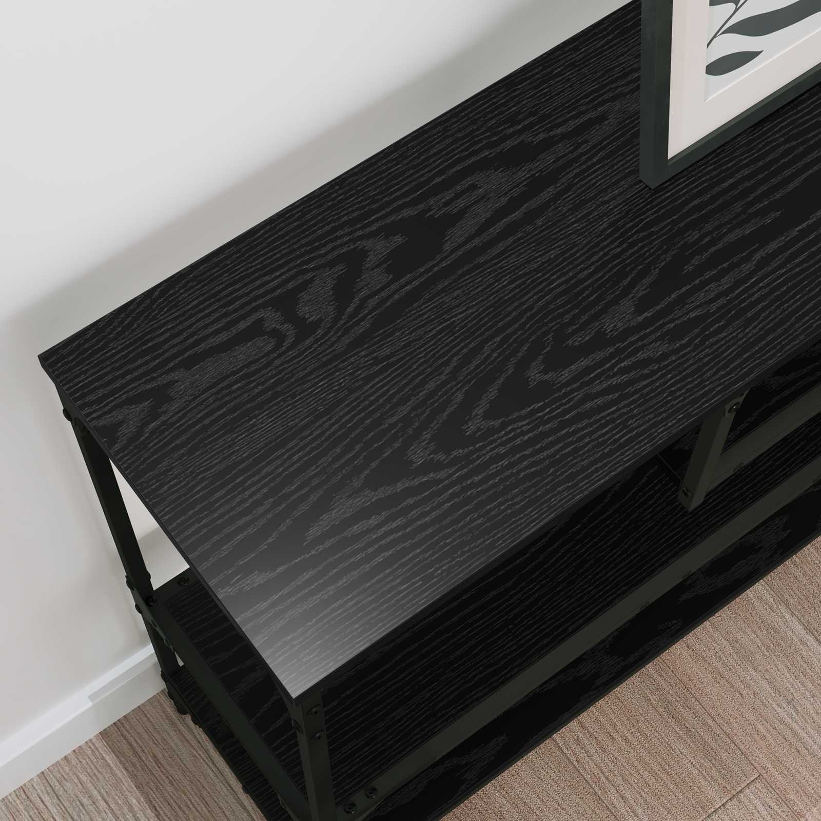 Aparador carvalho preto 100 x 30 x 75 cm derivados de madeira