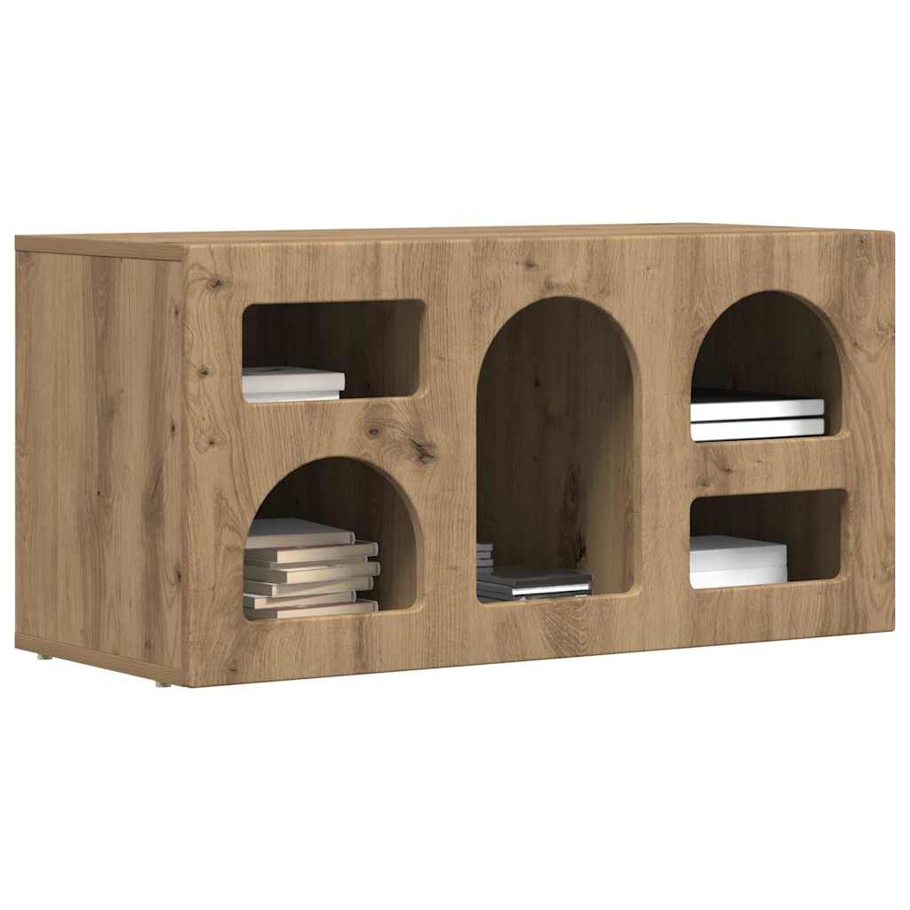 Gabinete para TV elst 80 x 35 x 40 cm carvalho artesanal