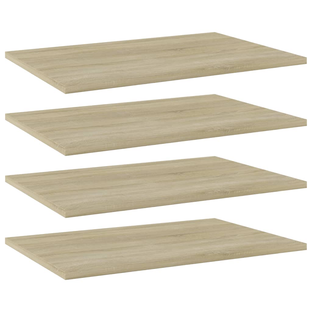 Prateleiras estante 4pcs derivados de madeira carvalho sonoma