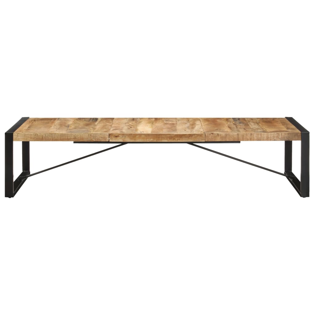 Mesa de centro 180x90x40 cm madeira de mangueira áspera