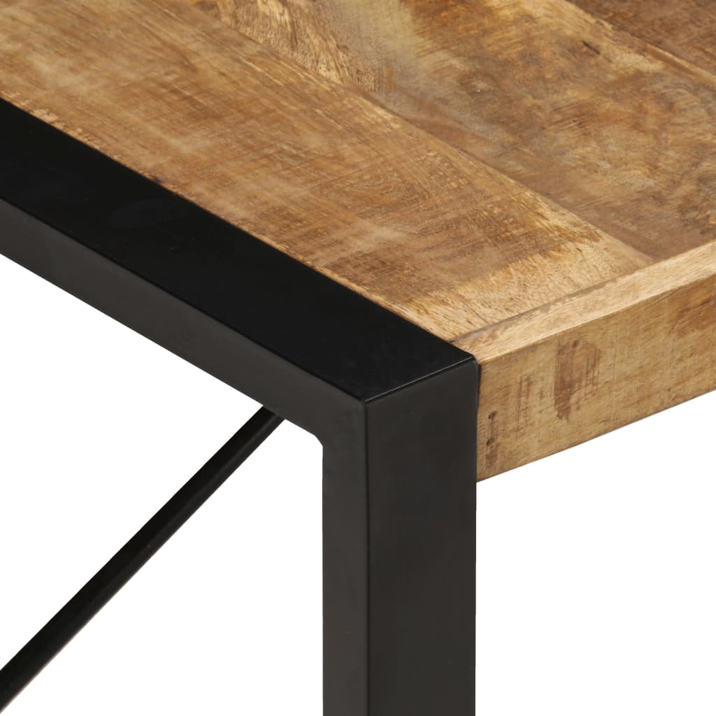 Mesa de centro 180x90x40 cm madeira de mangueira áspera