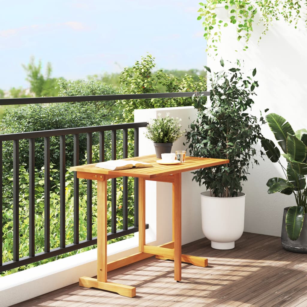 Mesa de varanda dobrável 90x60x72 cm madeira de acácia maciça