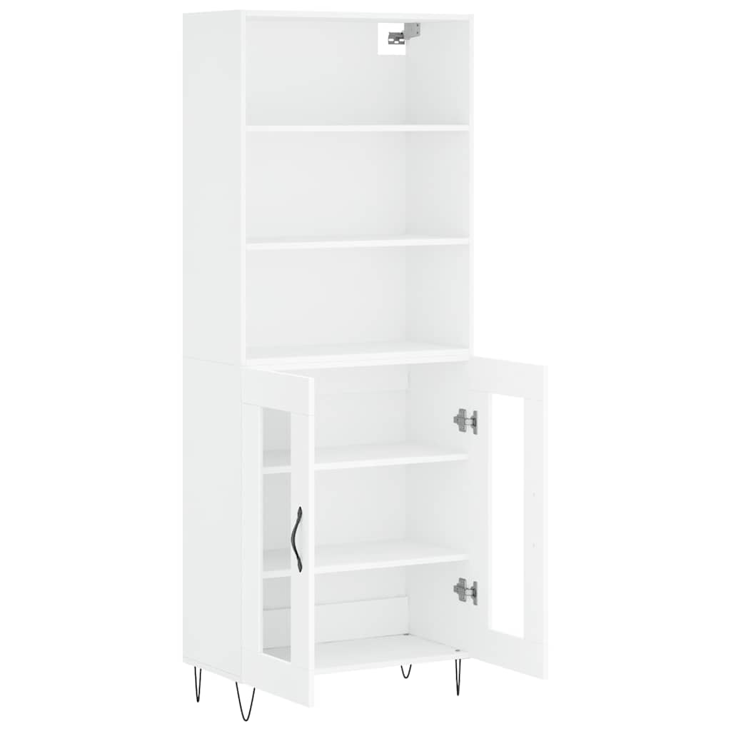 Armário alto 69,5x34x180 cm derivados de madeira branco