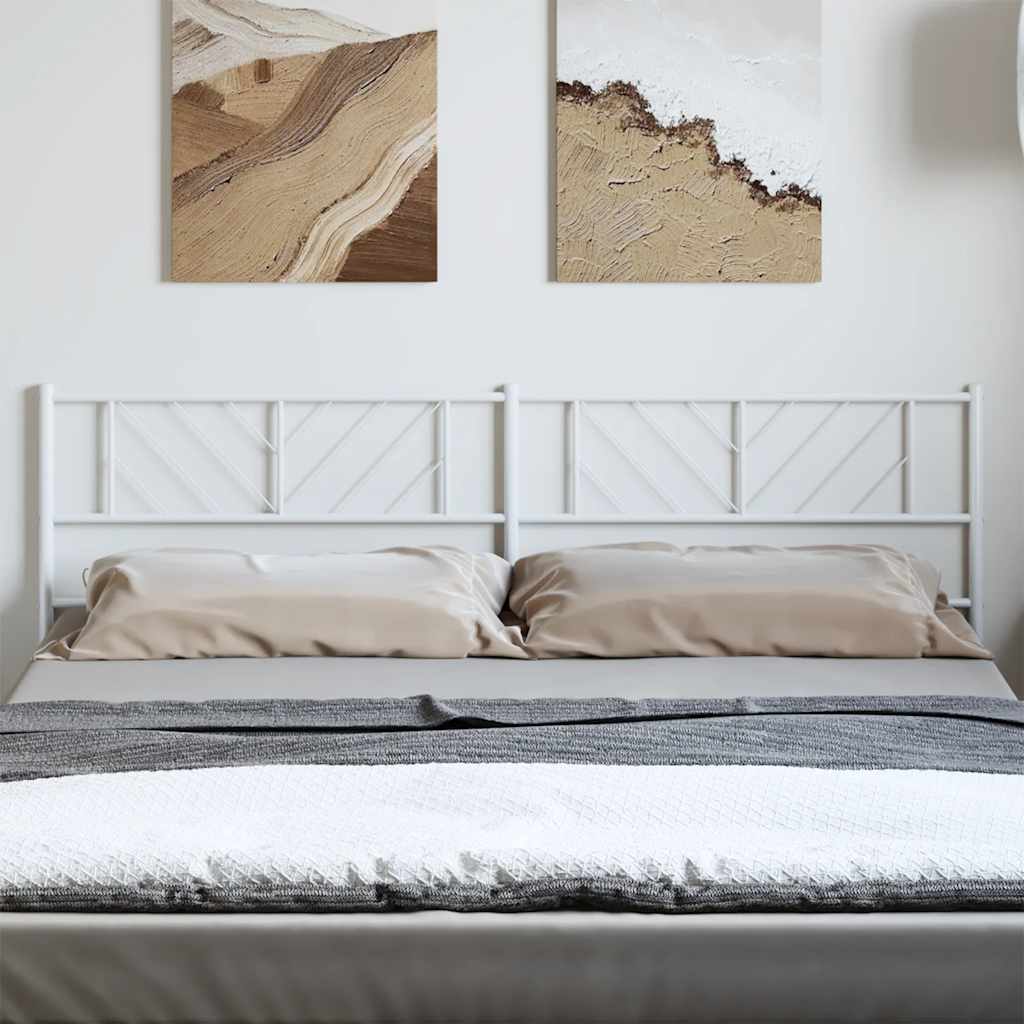 Cabeceira de substituição 180 cm metal branco