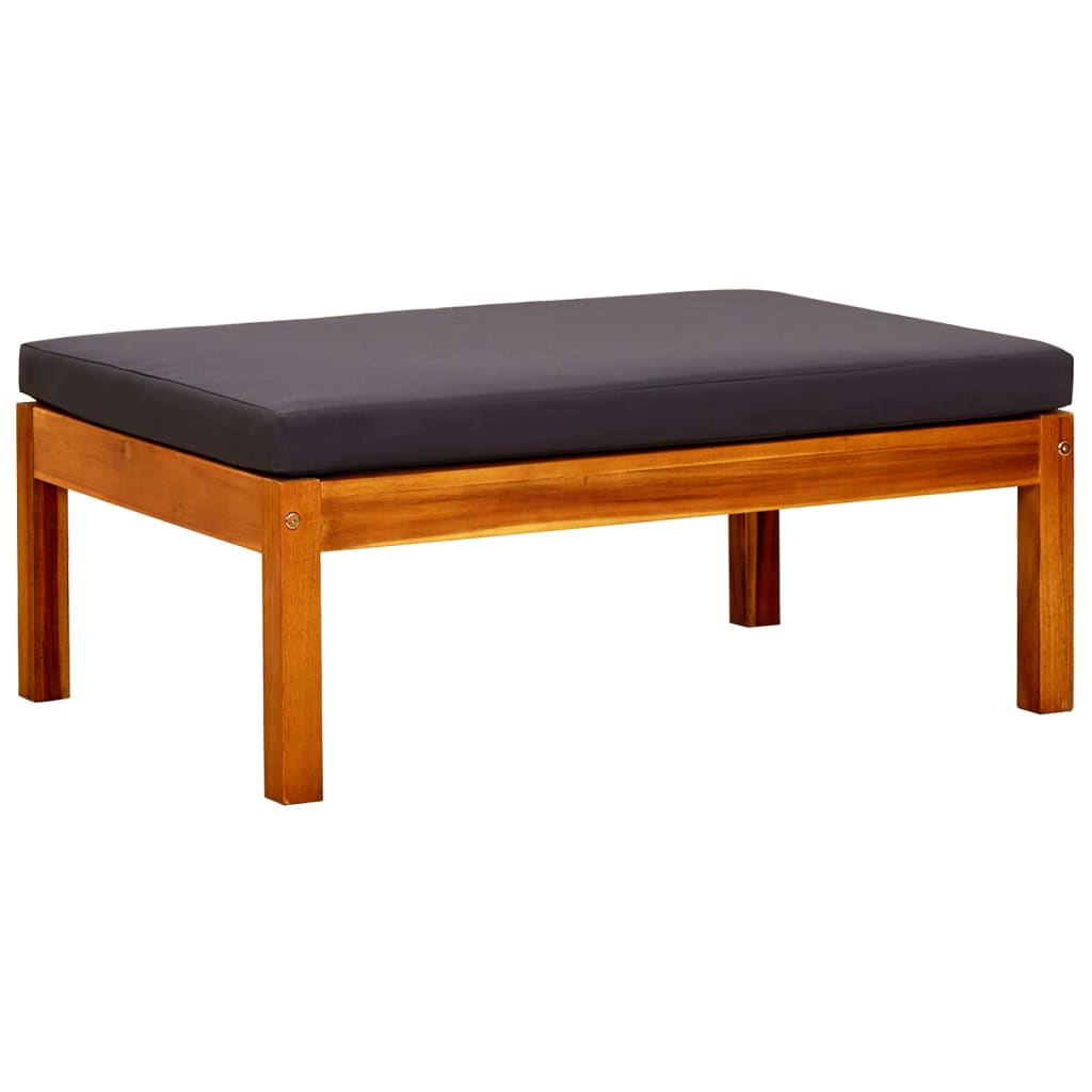 Apoios de pés para jardim 2 pcs madeira de acácia maciça