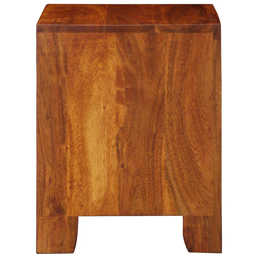 Armário de cabeceira 2 pcs 40x35x45 cm madeira maciça acácia