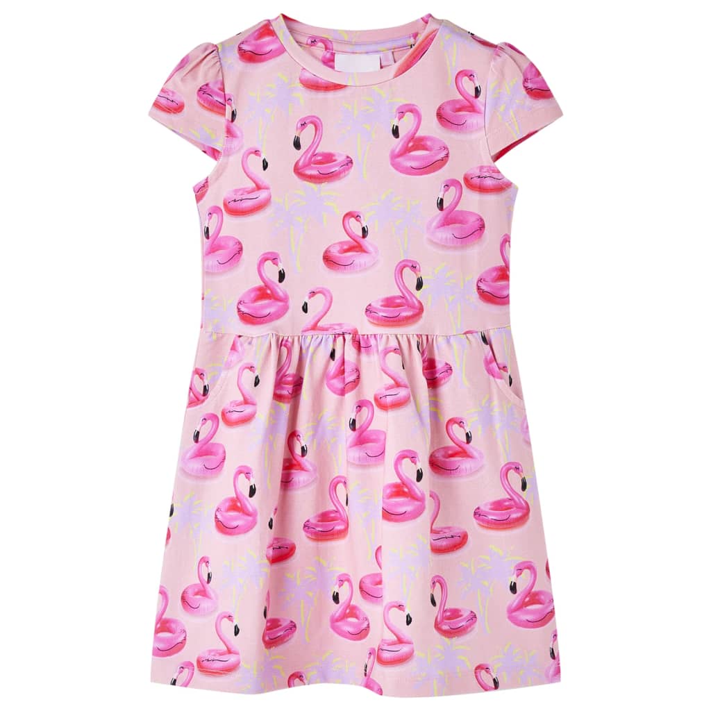 Vestido para criança rosa-claro 128