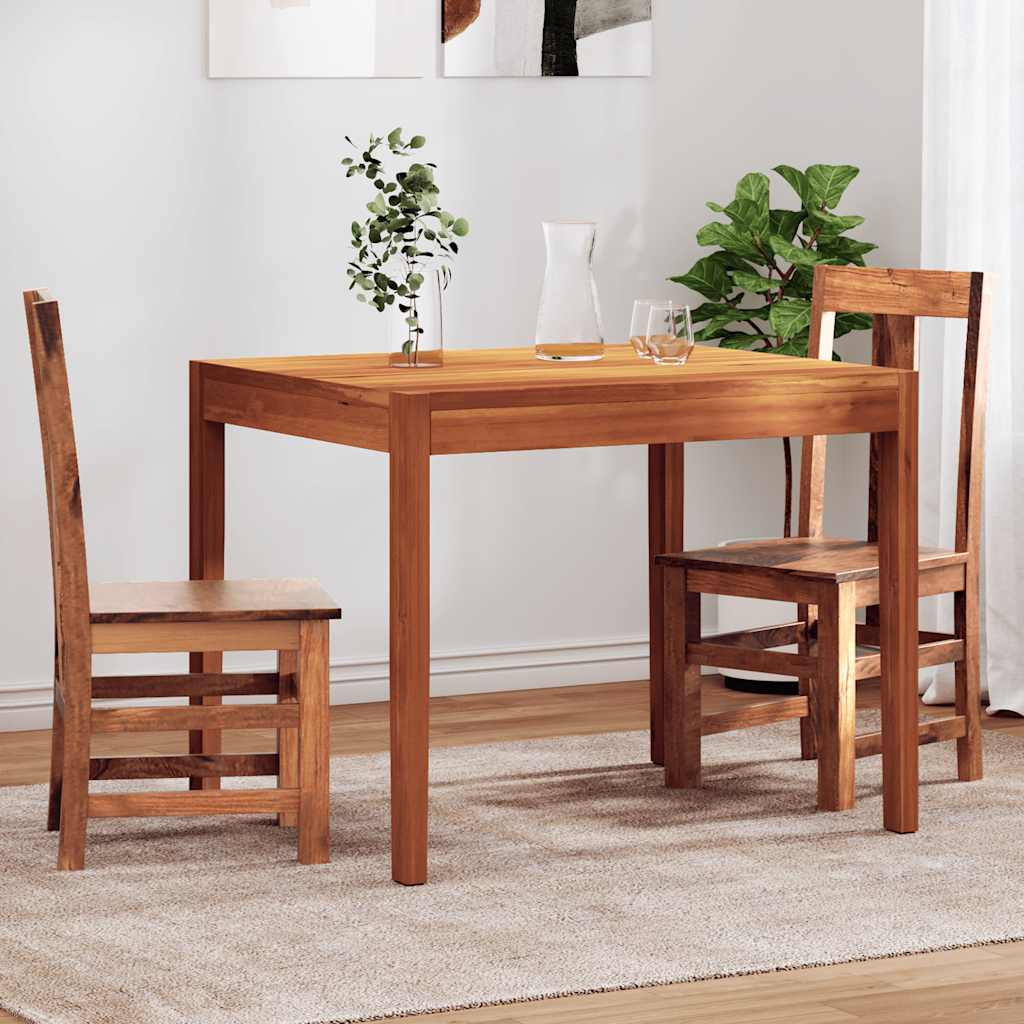 Cadeiras de jantar 2 pcs madeira acácia maciça