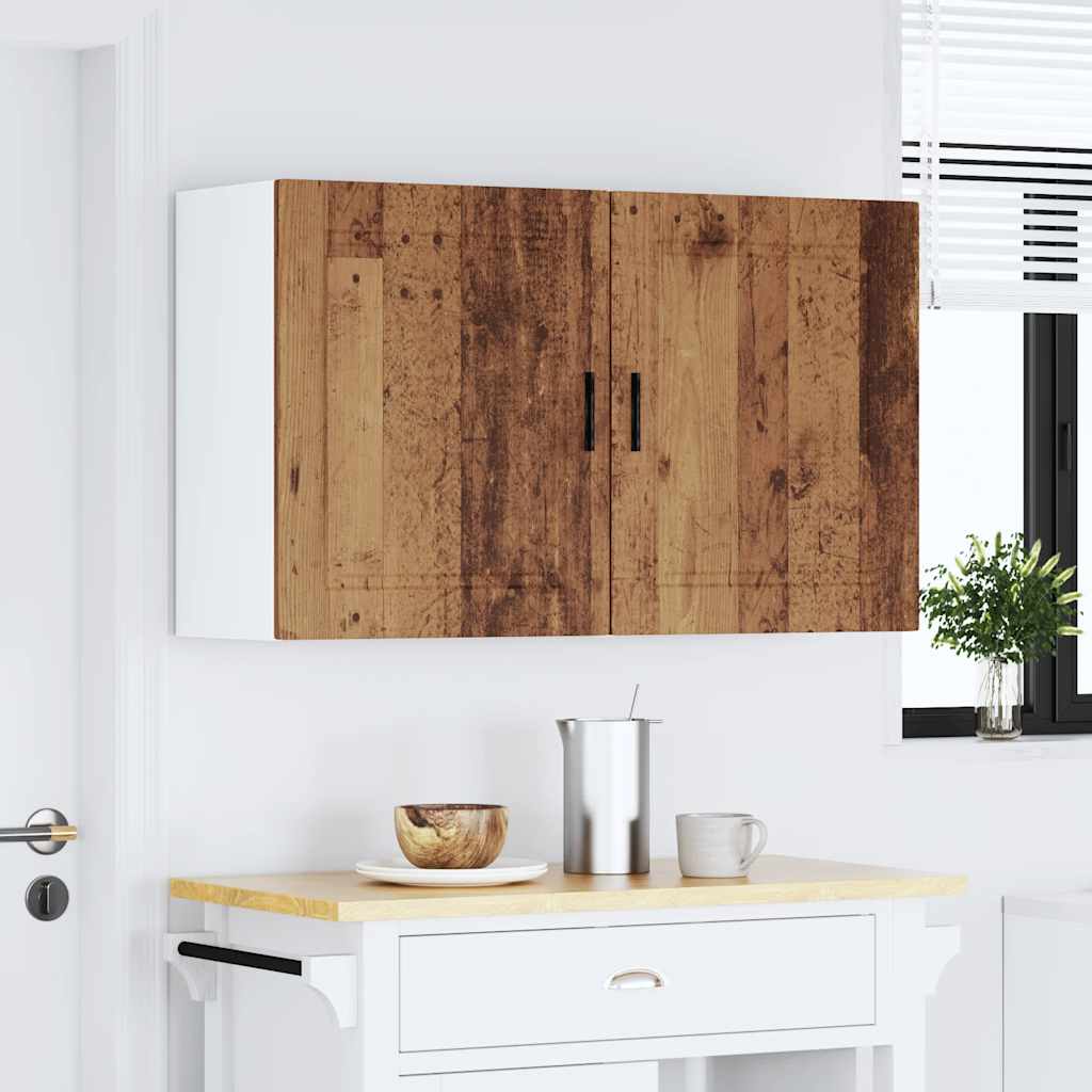 Armários parede cozinha 2 pcs porto madeira antiga