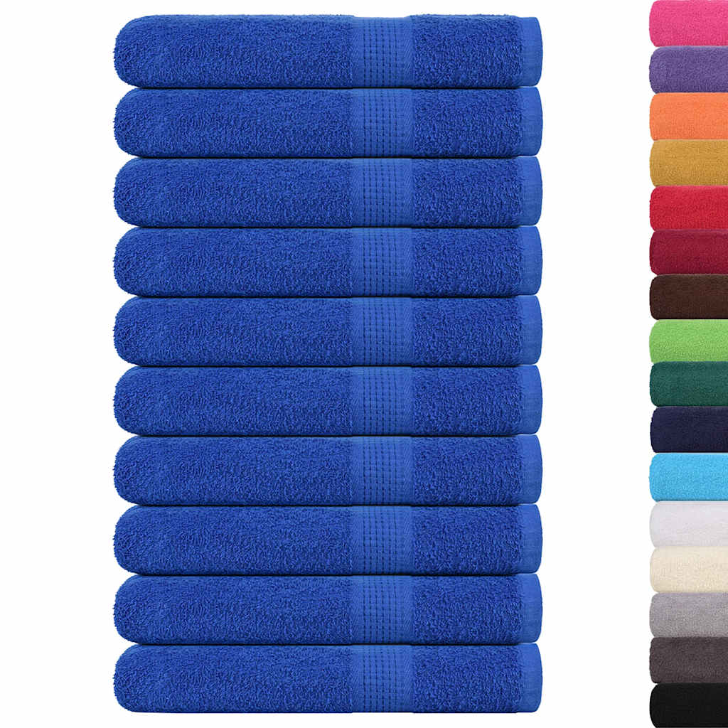 Toalhas frogn 10 pcs 100x200 cm 360 g/m² azul