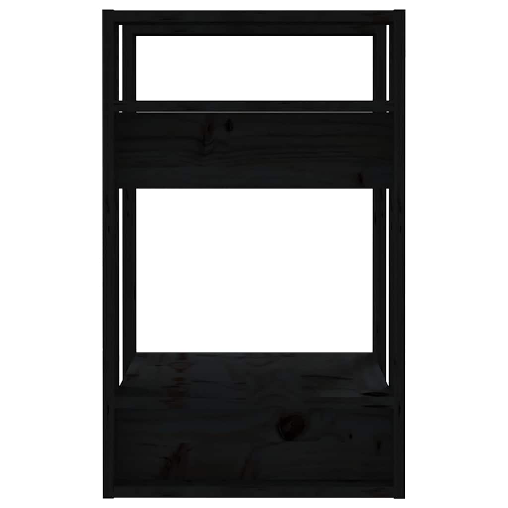 Estante/divisória 41x35x57 cm pinho maciço preto