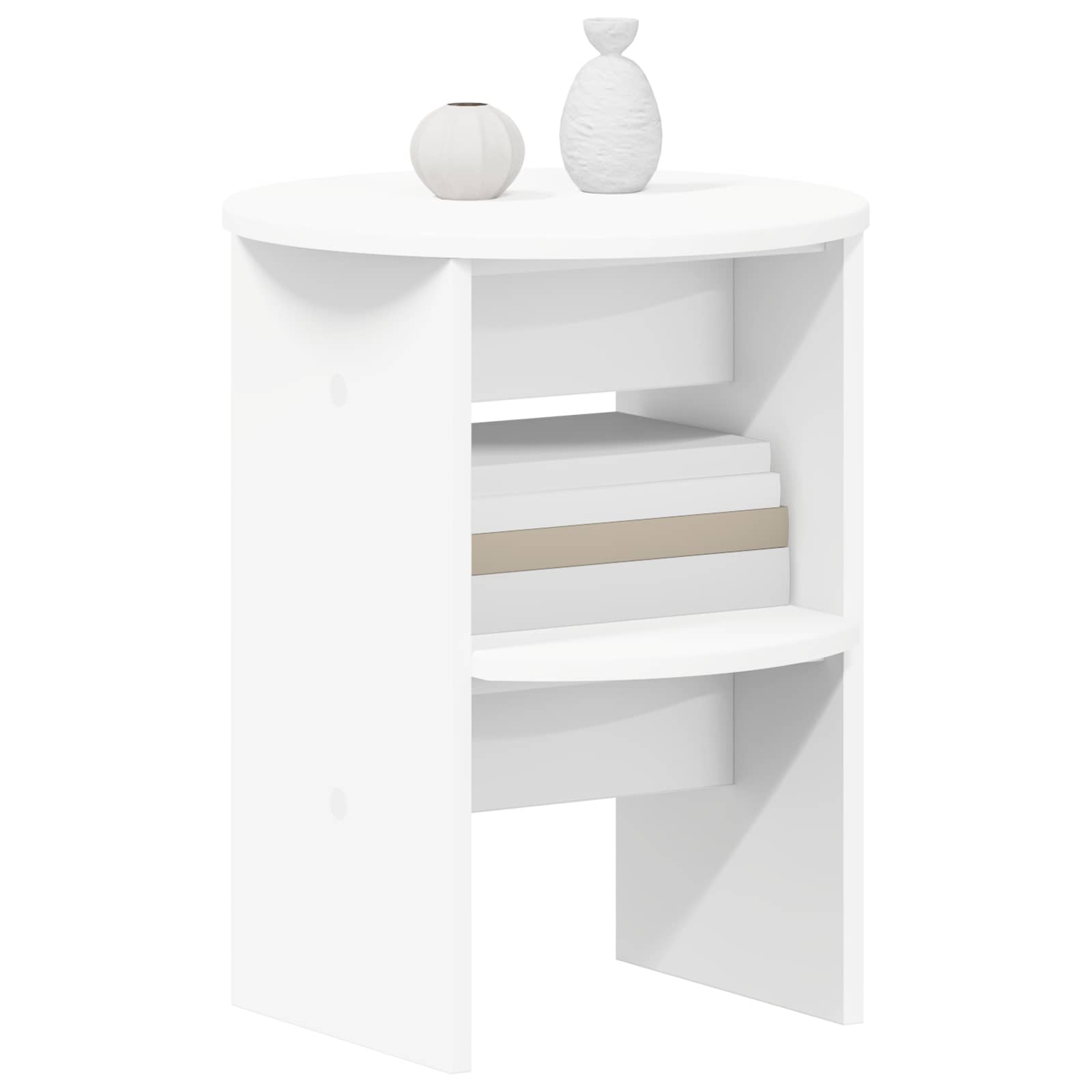 Armário lateral branco ø40 x 50 cm madeira engenheirada