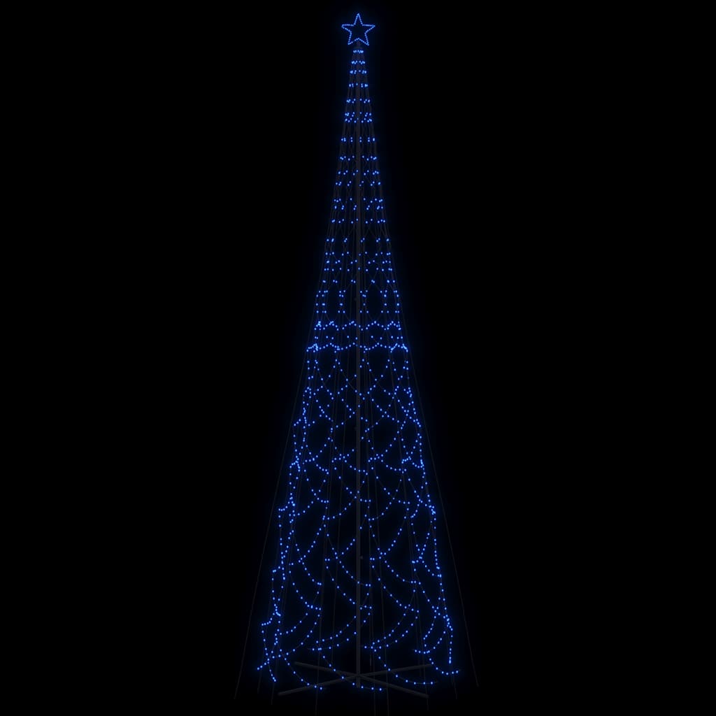 Árvore de natal em cone 3000 luzes LED 230x800 cm azul