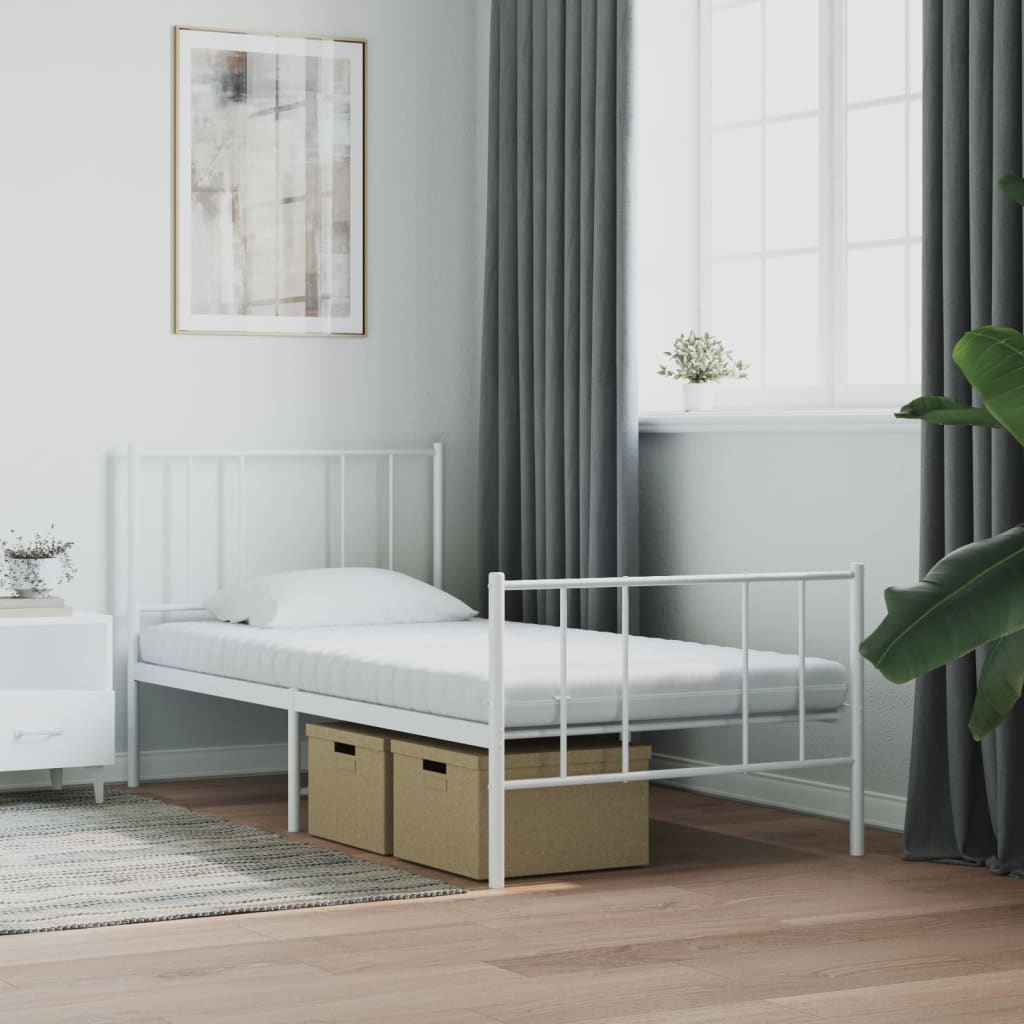Colchões de espuma 2 pcs 100x200cm 7 zonas dureza 20 ild branco