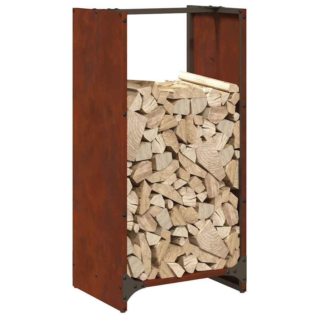 Rack lenha 40x30x80 cm aço resistente às intempéries