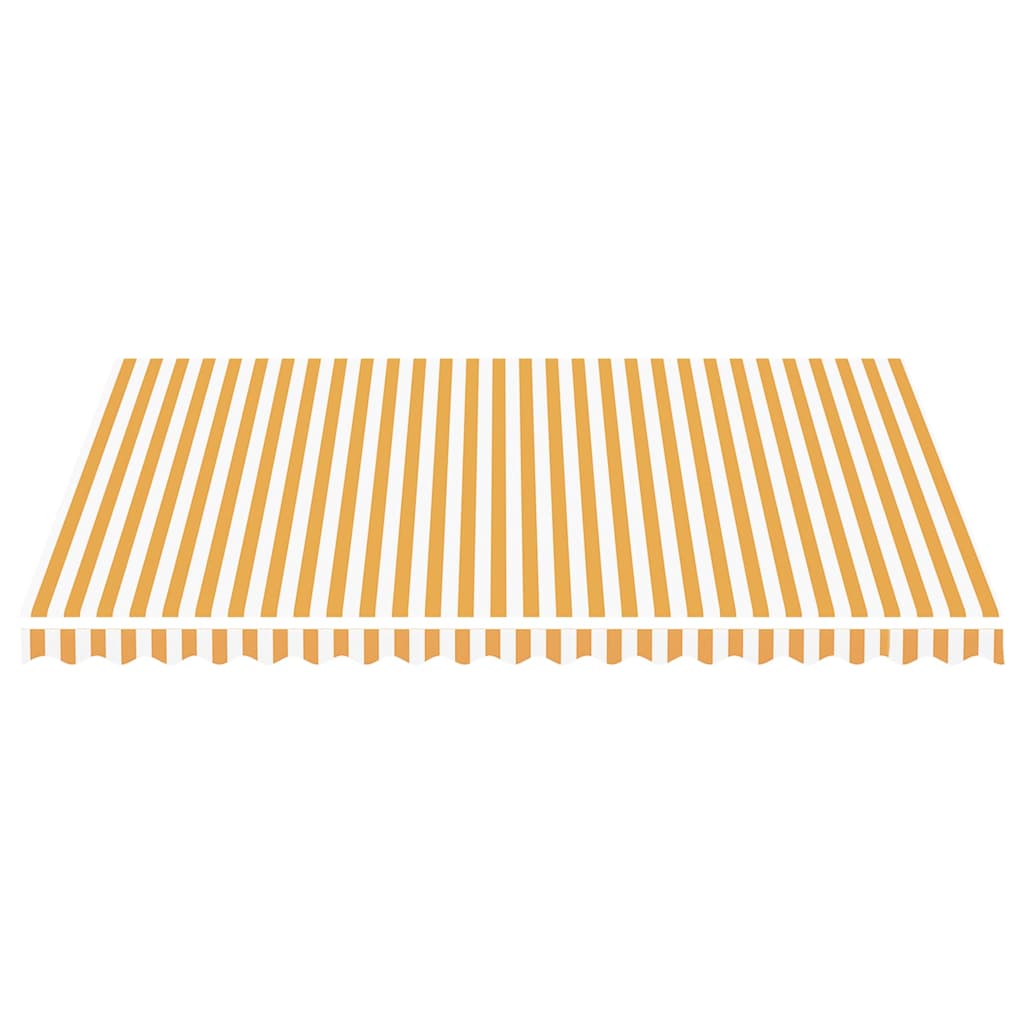 Tecido de substituição para toldo amarelo e branco 450x350 cm poliéster