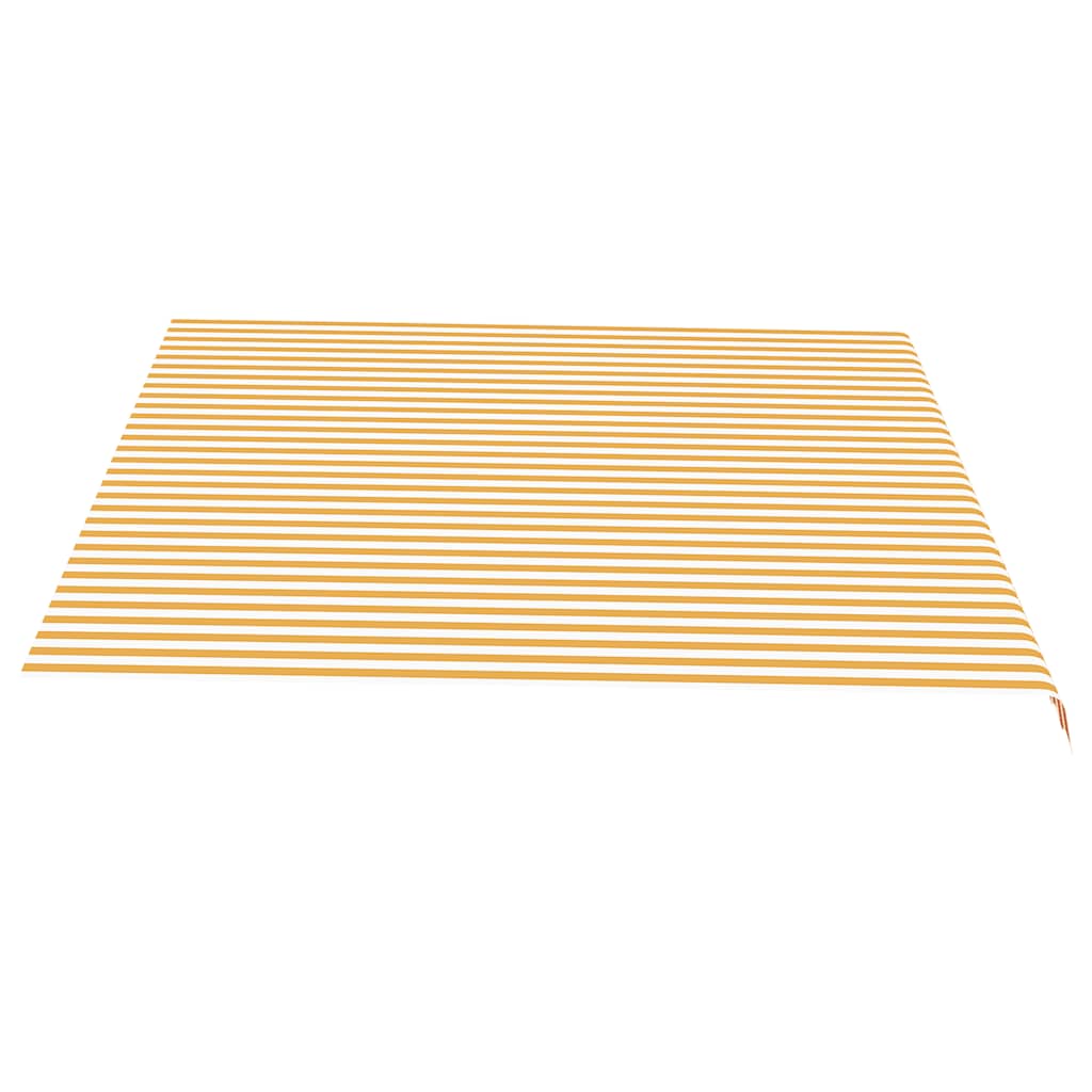 Tecido de substituição para toldo amarelo e branco 450x350 cm poliéster