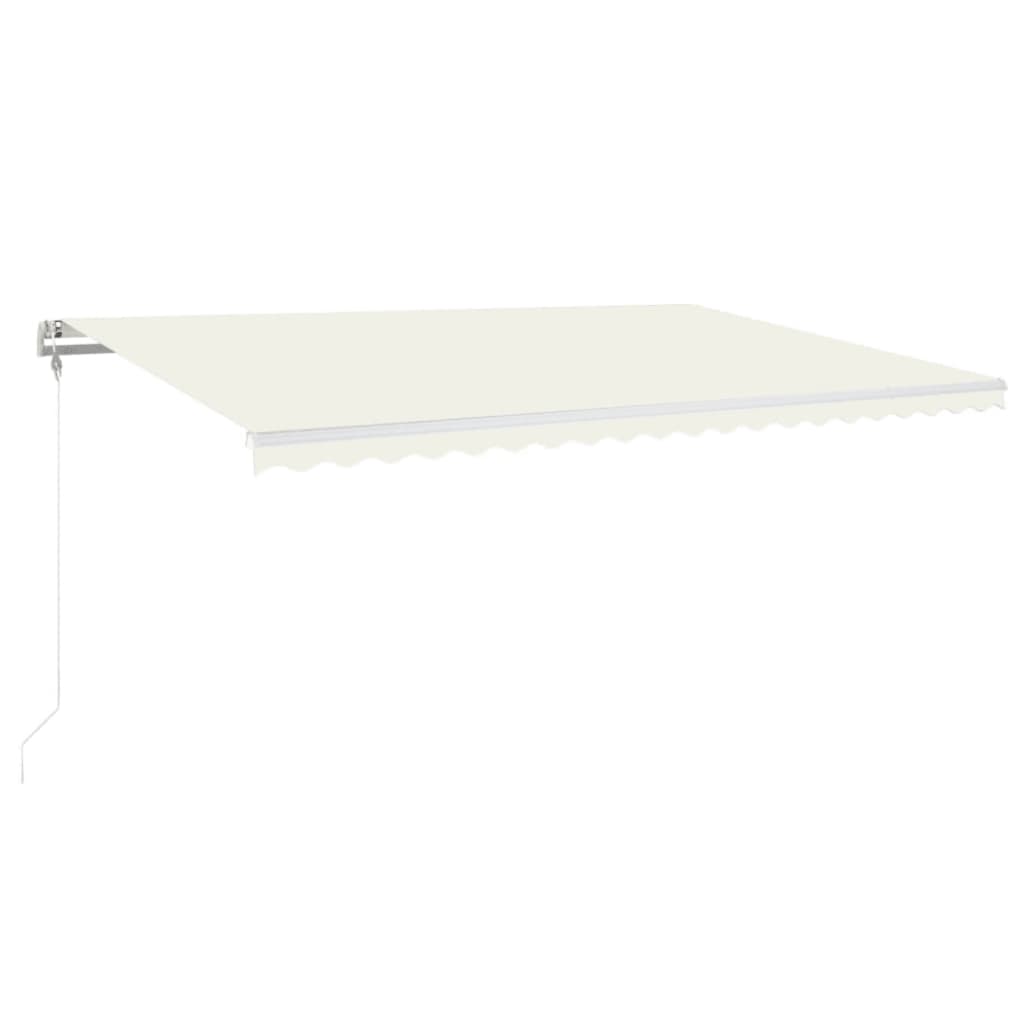 Toldo retrátil automático 500x350 cm cor creme