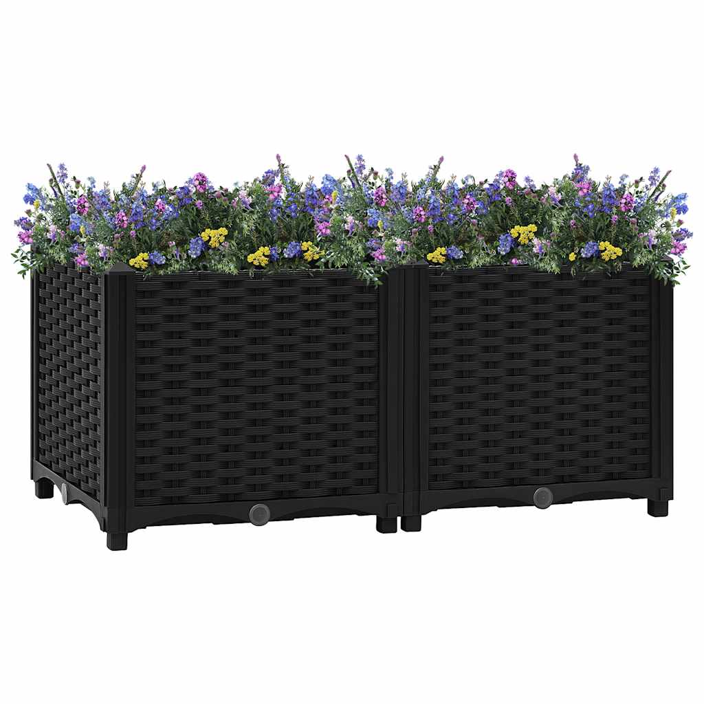 Canteiro elevado 80x40x38 cm polipropileno