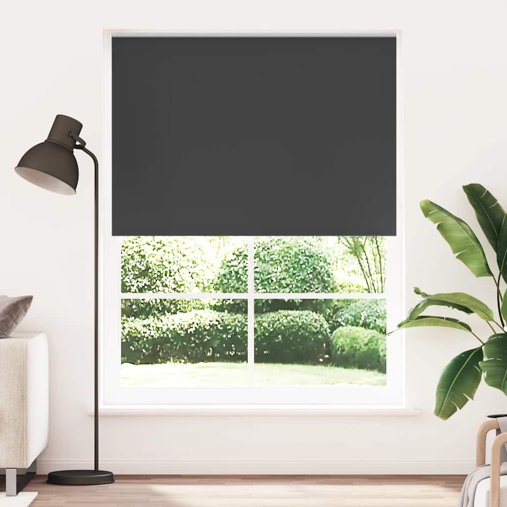 Cortina de rolo blackout, 144,4 x 230 cm, largura do tecido 140 cm, preta.