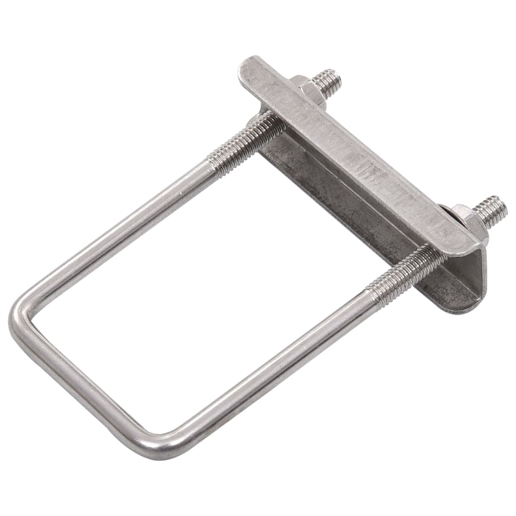 Conetor em u para postes de cercas 60x40 mm 25 conjuntos
