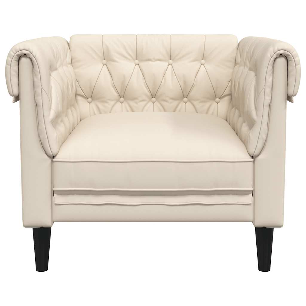 Poltrona chesterfield linho