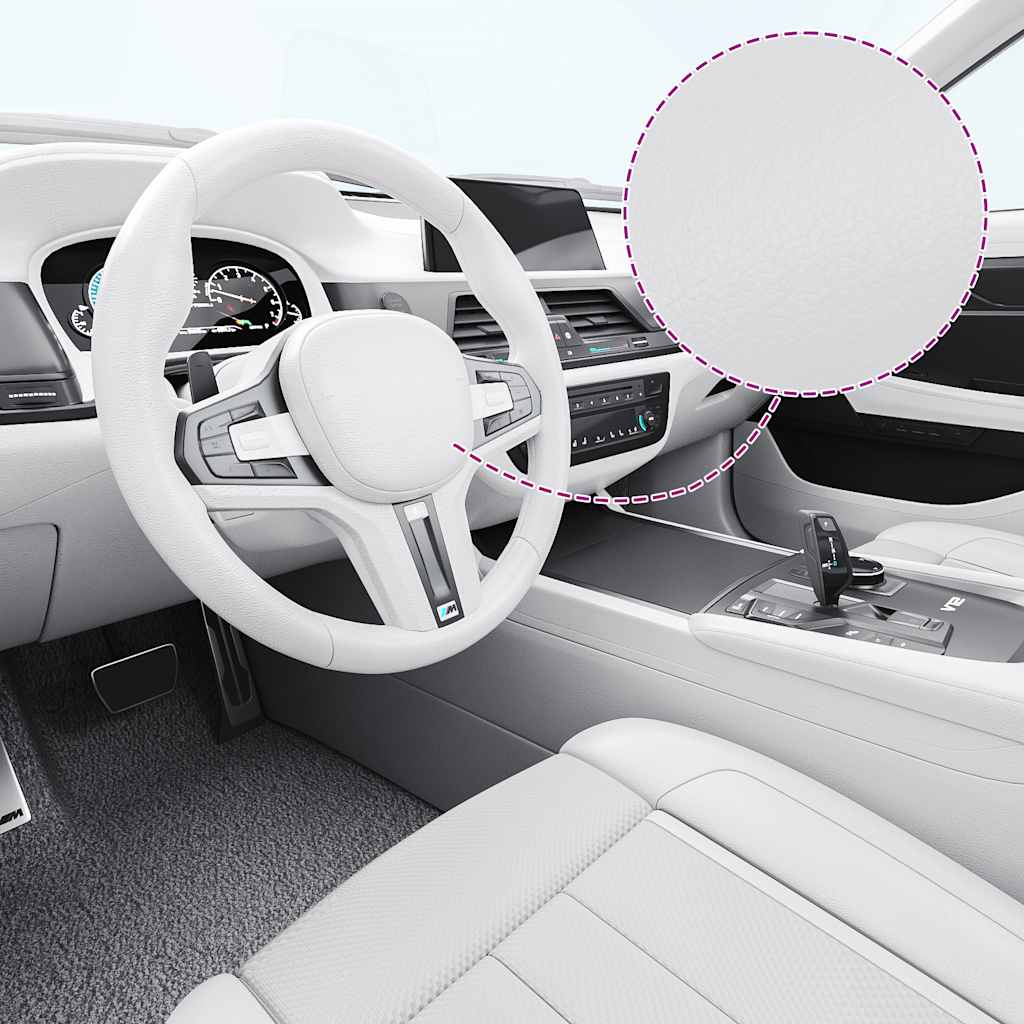 Películas para carro 2 pcs 100x150 cm + 50x150 cm branco mate