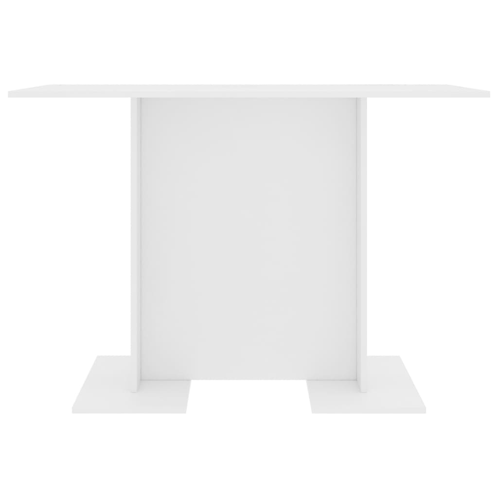 Mesa de jantar 110x60x75 cm derivados de madeira branco