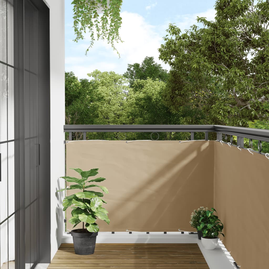 Tela de varanda 90x300 cm tecido oxford bege
