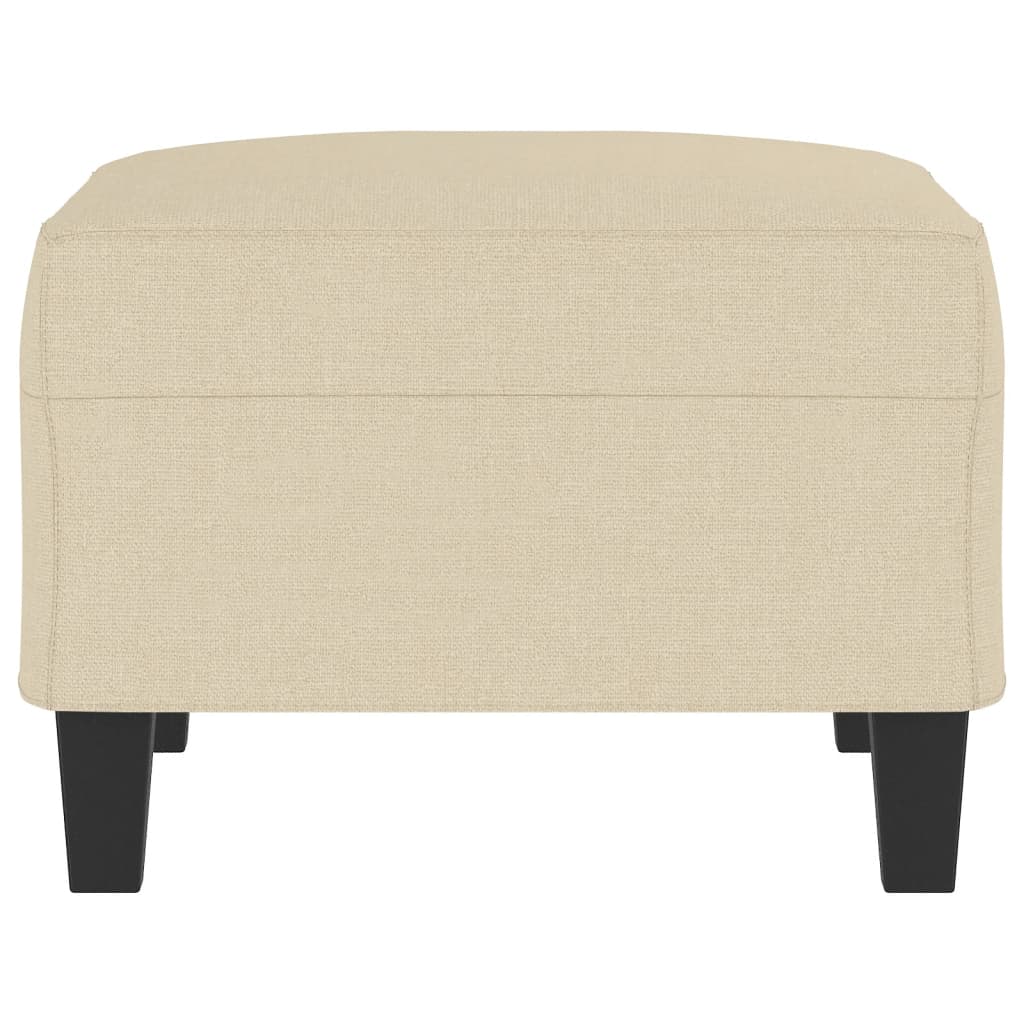Apoio de pés 70x55x41 cm tecido cor creme