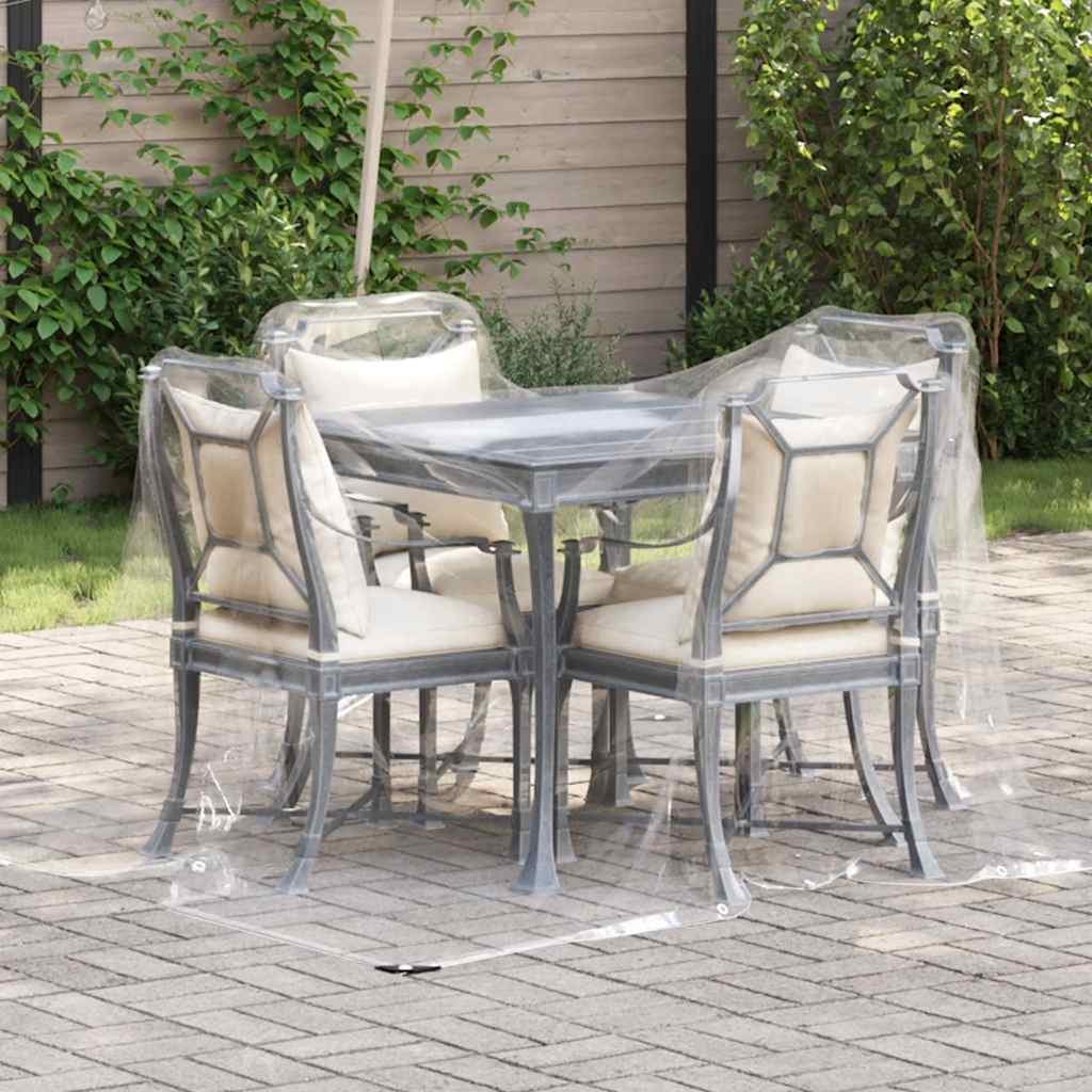 Lona transparente com ilhós 2x2 m PVC