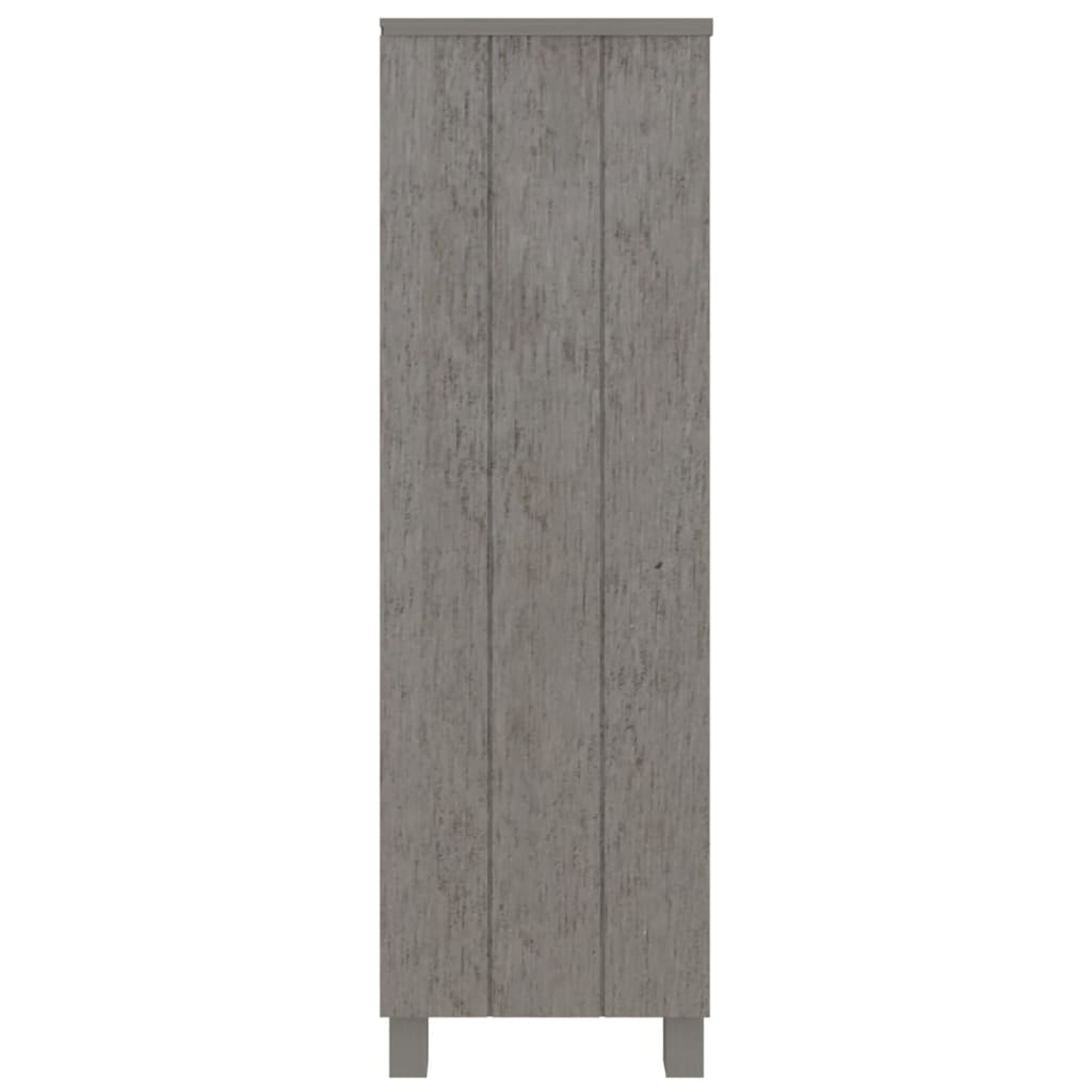 Estante hamar 85x35x112 cm pinho maciço cinza-claro