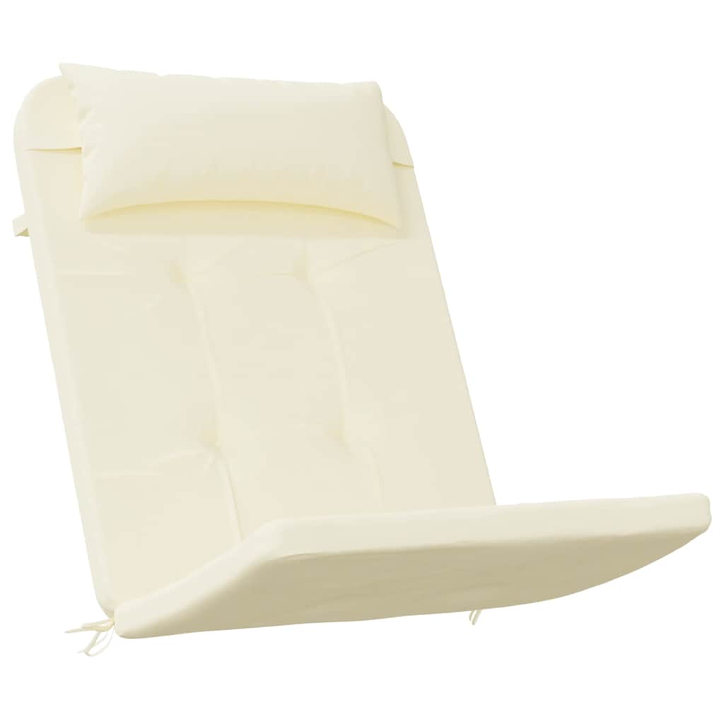 Almofadões p/ cadeira adirondack 2 pcs tecido oxford cor creme