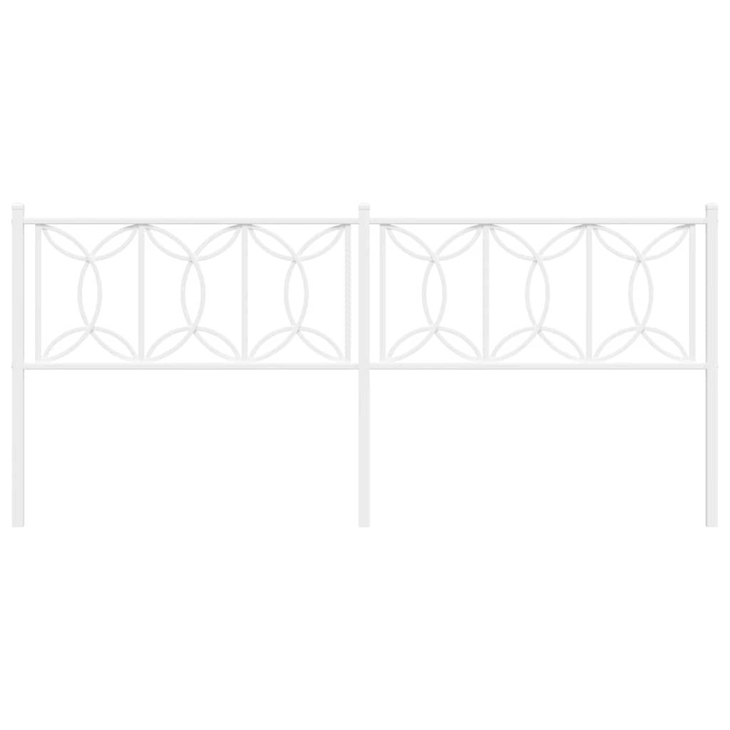 Cabeceira de substituição 193 cm metal branco