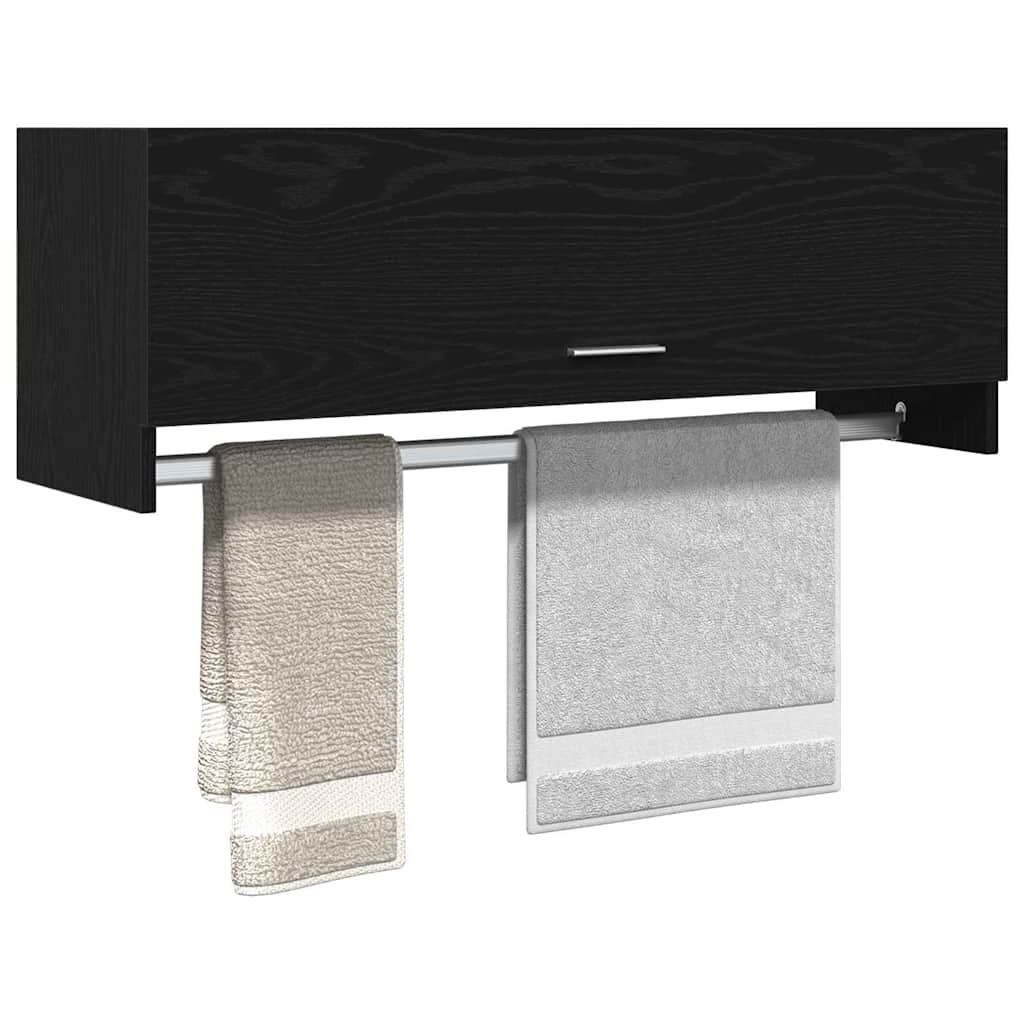 Guarda-roupa carvalho preto 100 x 32,5 x 35 cm
