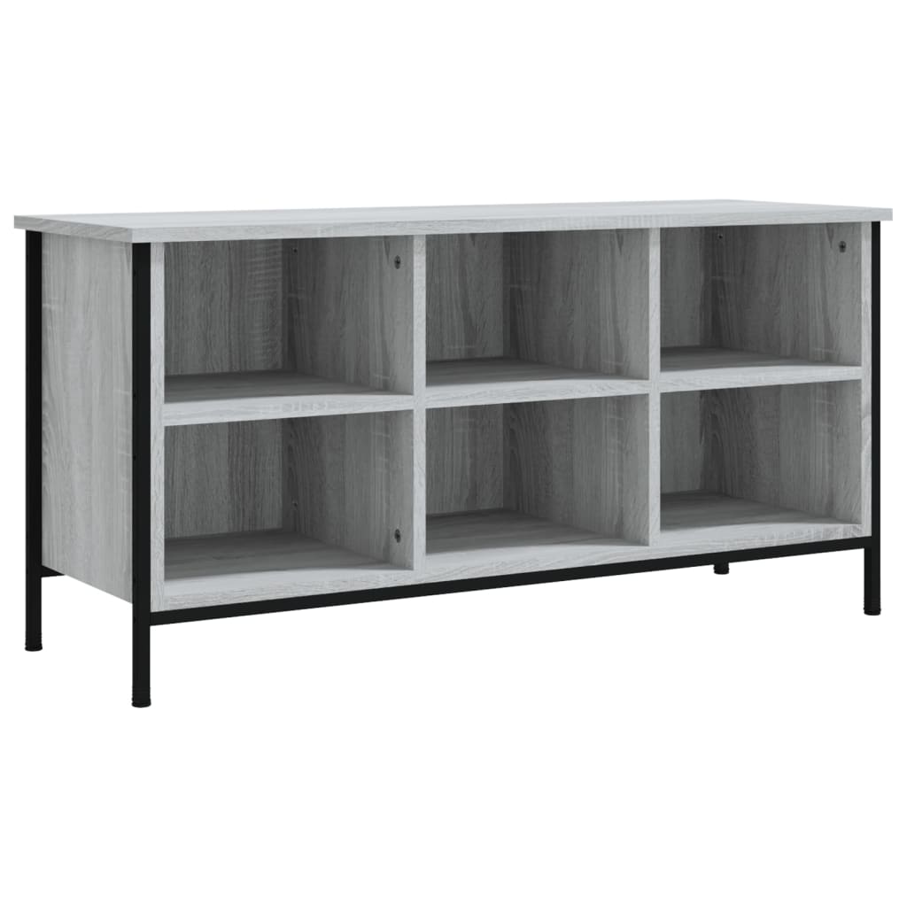 Sapateira 100x35x50 cm derivados de madeira cinzento sonoma