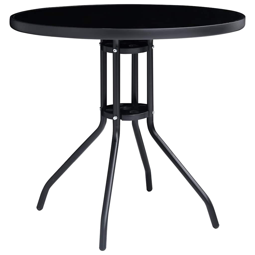 5 Pcs conjunto de bistrô preto e antracite