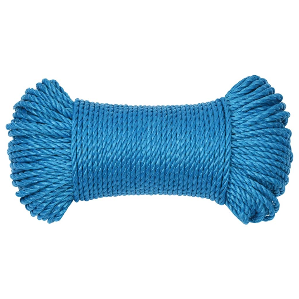 Corda de trabalho 8 mm 250 m polipropileno azul