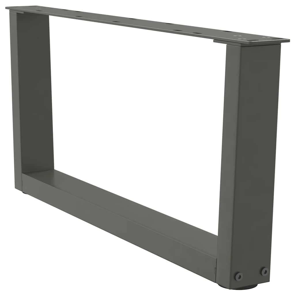 Pés para mesa de centro em v, 2 peças, antracite, 70x(30-31,3) cm, aço