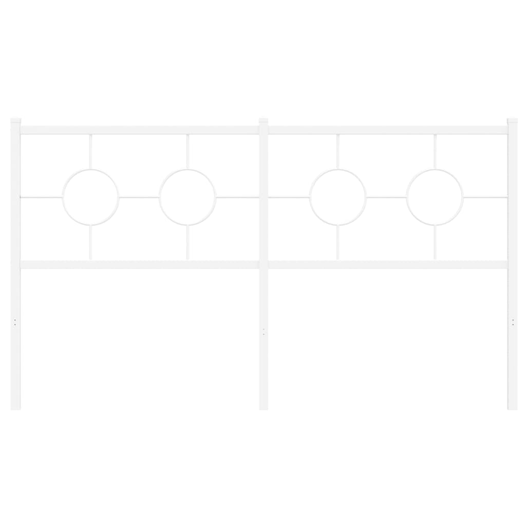 Cabeceira de substituição 160 cm metal branco