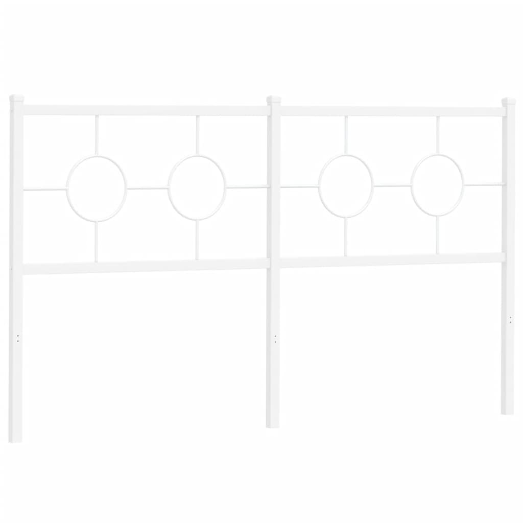 Cabeceira de substituição 160 cm metal branco