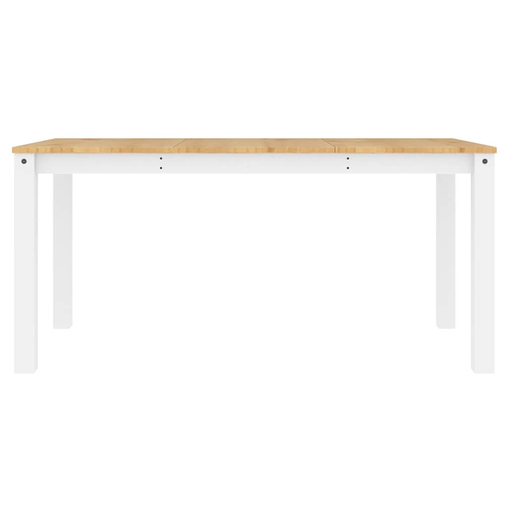 Mesa de jantar panama 160x80x75 cm pinho maciço branco