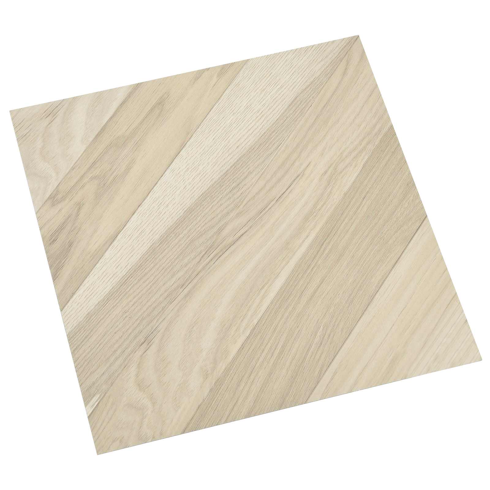Pranchas de piso autoadesivo listrado bege 30,5 x 30,5 cm