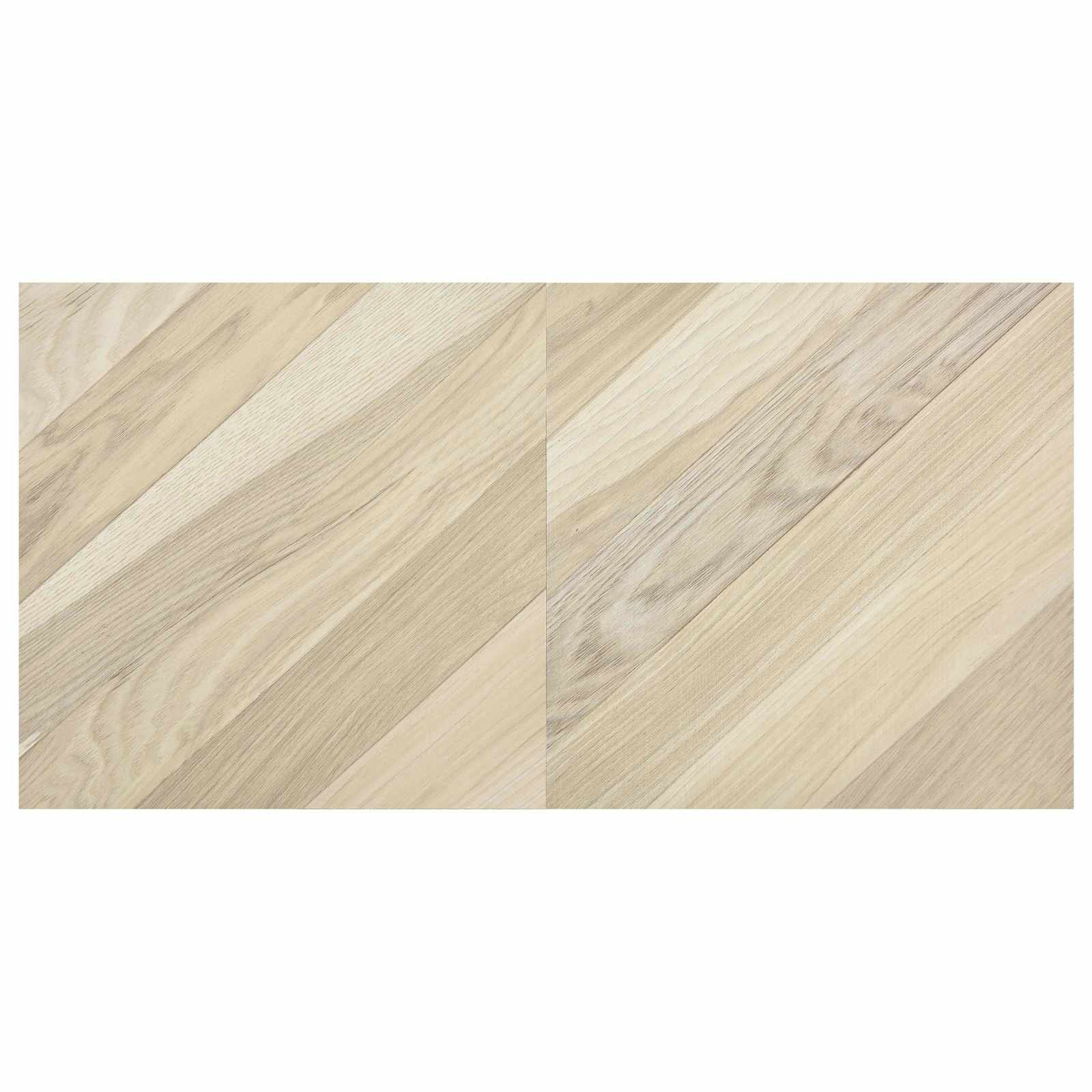 Pranchas de piso autoadesivo listrado bege 30,5 x 30,5 cm