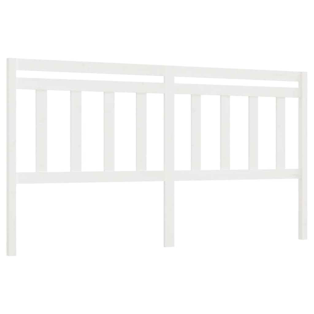 Cabeceira de cama 186x4x100 cm pinho maciço branco
