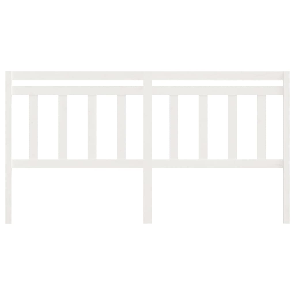 Cabeceira de cama 186x4x100 cm pinho maciço branco