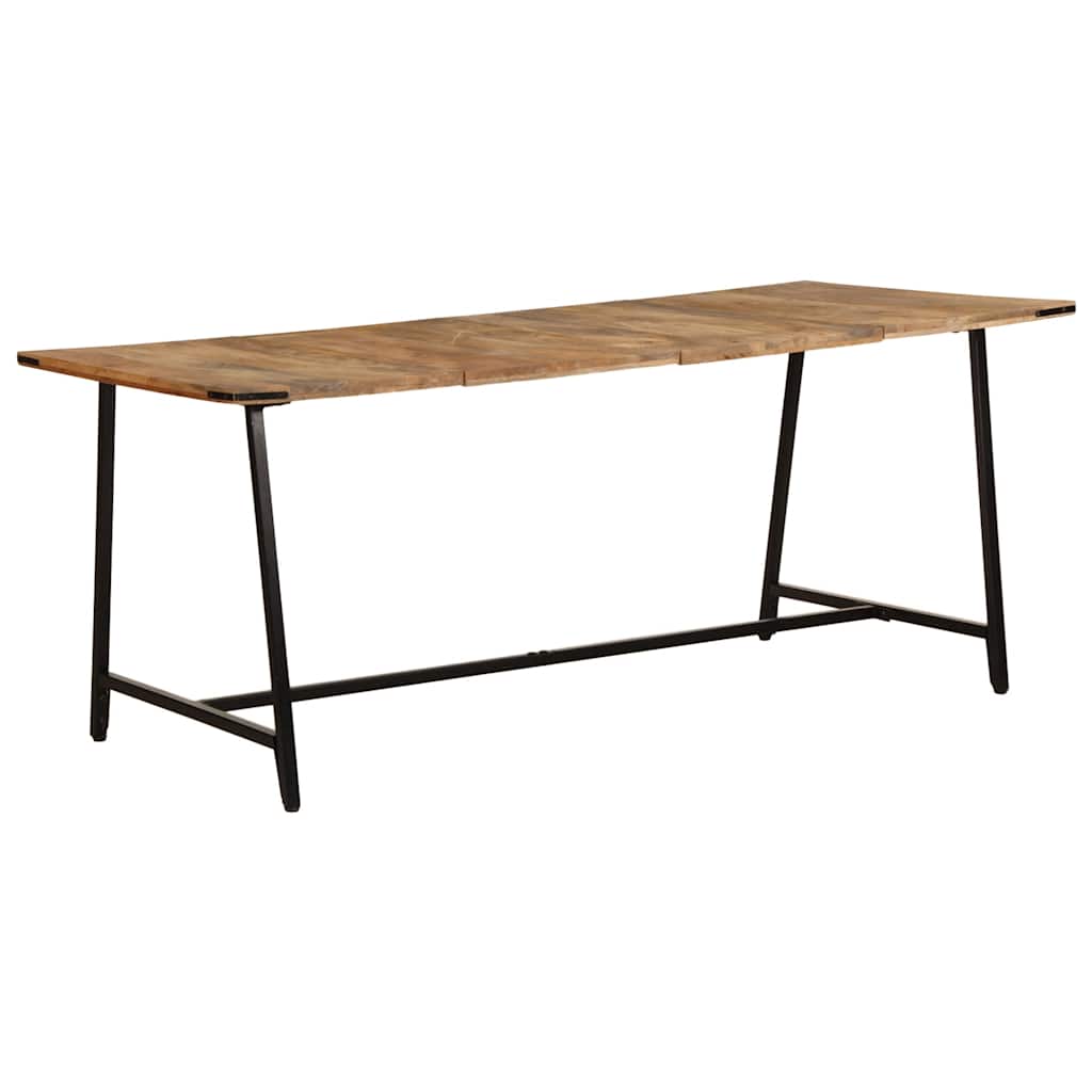 Mesa de jantar 180x90x75 cm madeira de mangueira maciça