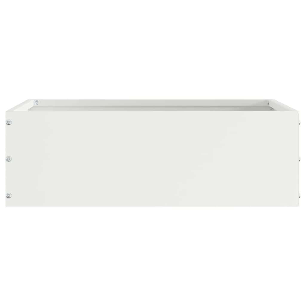 Acabamento para gramado branco 40 x 40 x 13 cm aço