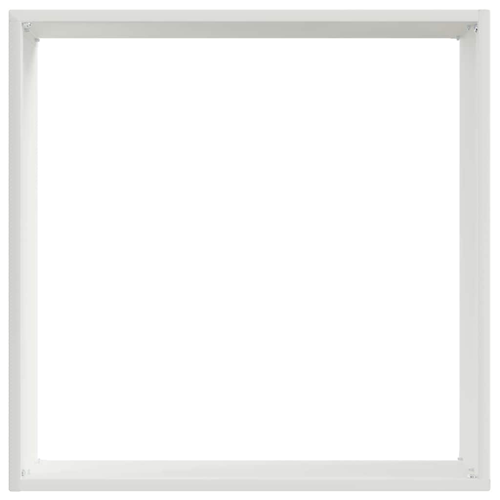 Acabamento para gramado branco 40 x 40 x 13 cm aço