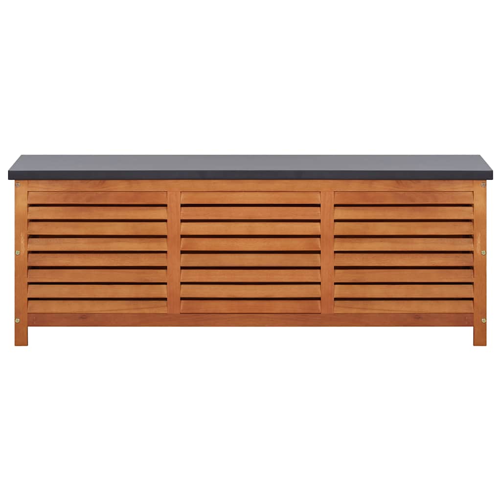Caixa arrumação p/ jardim 150x50x55 cm madeira eucalipto maciça